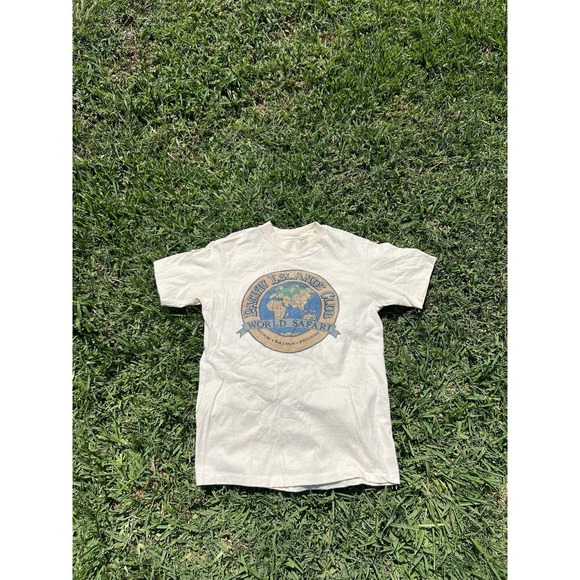Vintage 80's Pacific Islands Club World Safari Souvenir T-shirt Size M - Picture 1 of 5